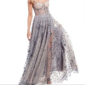 Gianni Bini Prom Dress Gun Metal